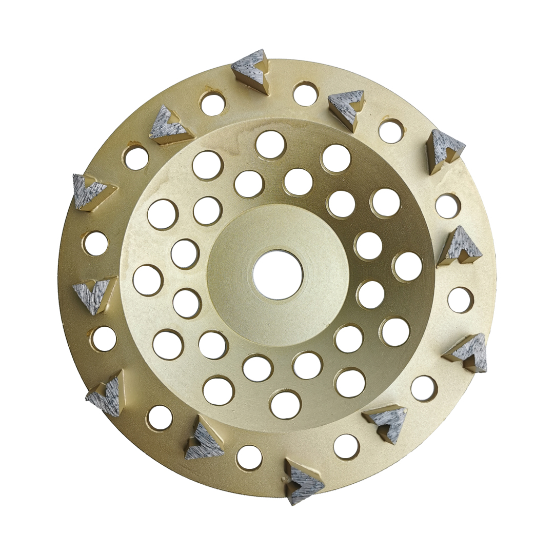 7''/180mm Diamond Grinding Cup Wheels with 12 Slim Arrow Segments (CW-SA12)