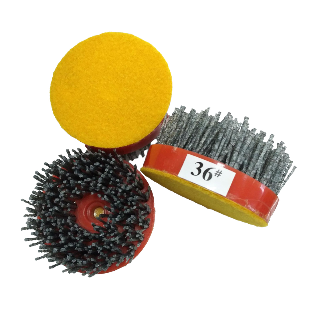 Silicon Carbide Antique Abrasive Brushes with Velcro Backed (SCB-3)