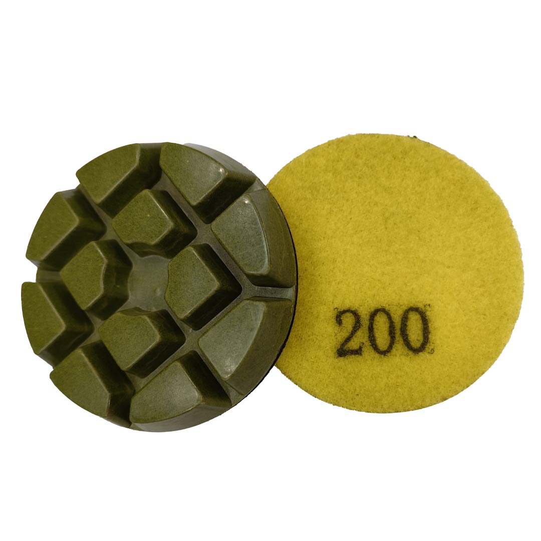 75mm Diamond Resin Polishing Pads for Concrete Terrazzo Floor (RFP-01A)