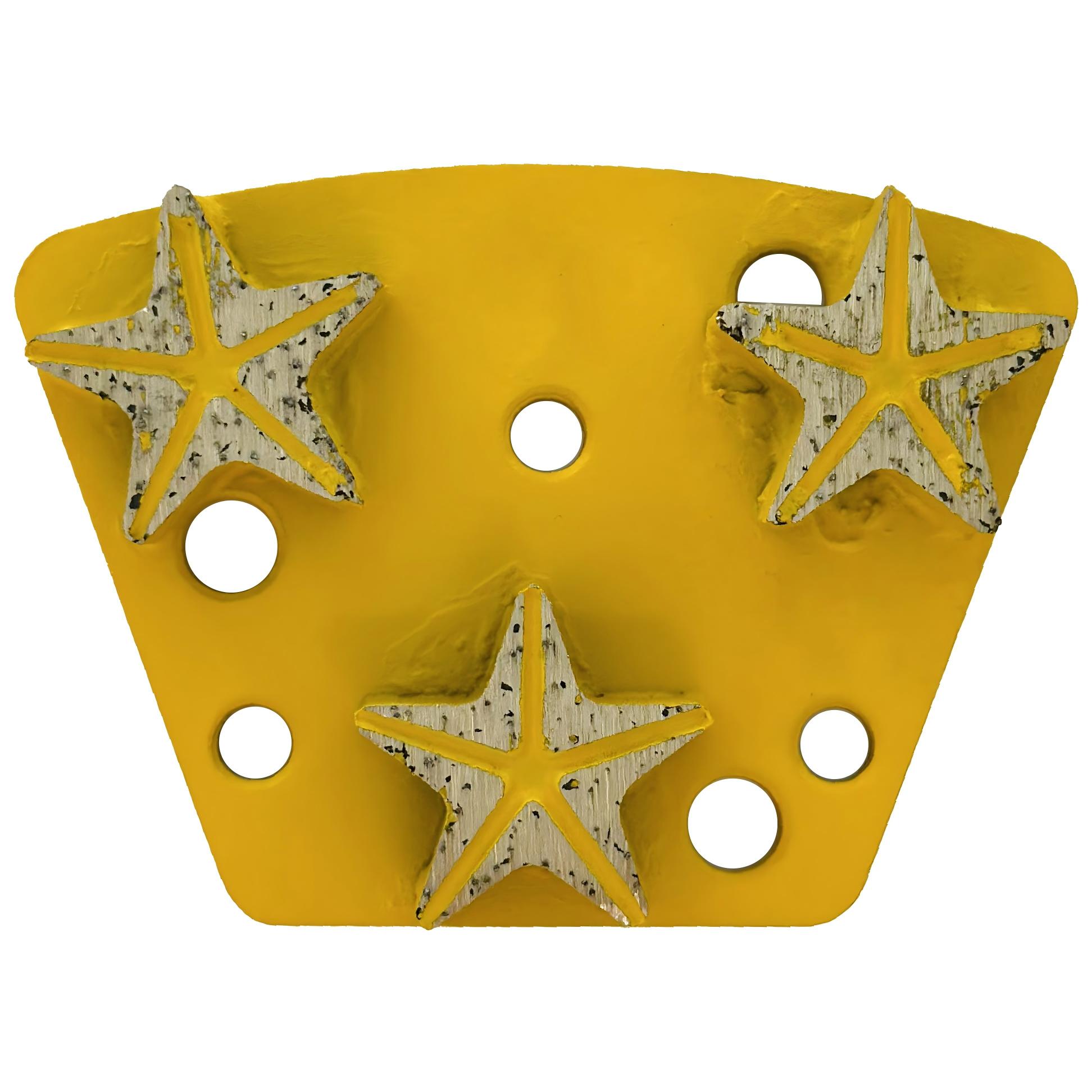 Triple Star Segments Diamond Trapezoid Grinding Disc for Diamatic Floor Grinders(TP-ST3)