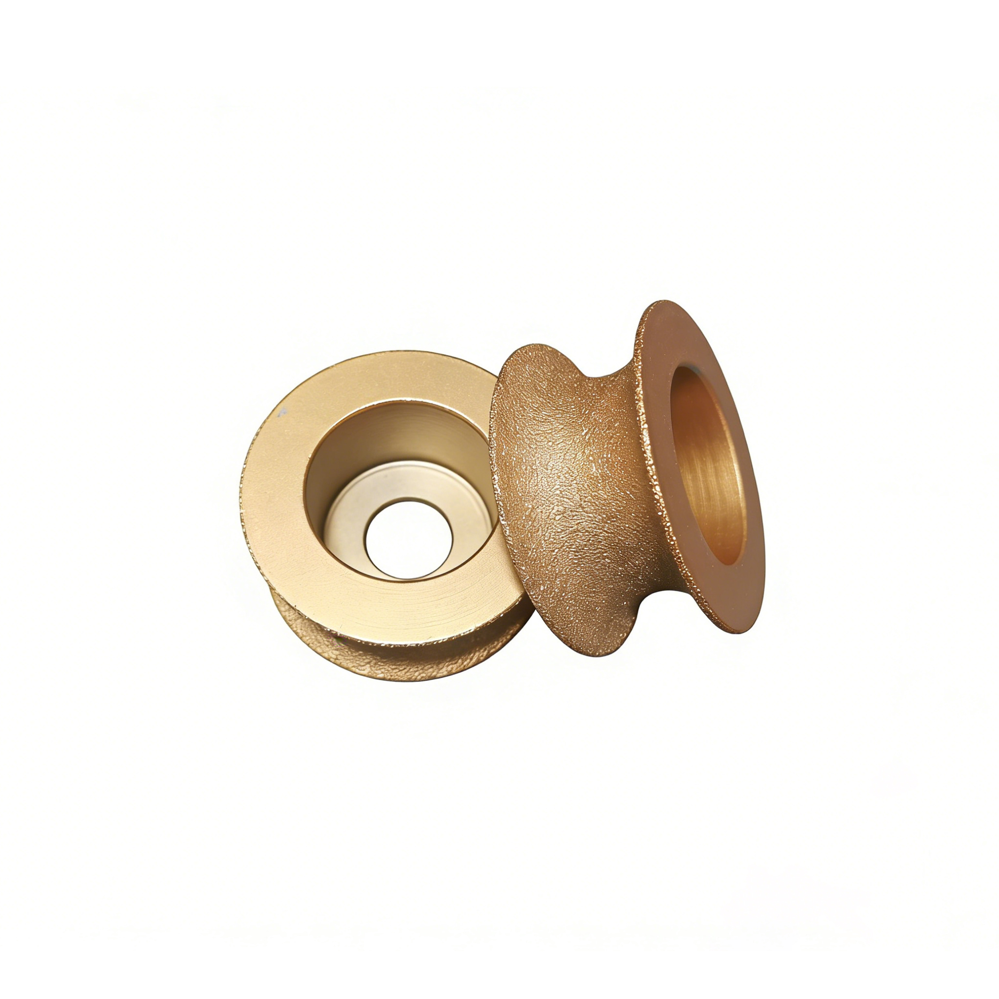 3 Inch 75mm Round Dry Vacuum Brazed Diamond Grinding Wheel Demi-Bullnose Edge (CB-18)