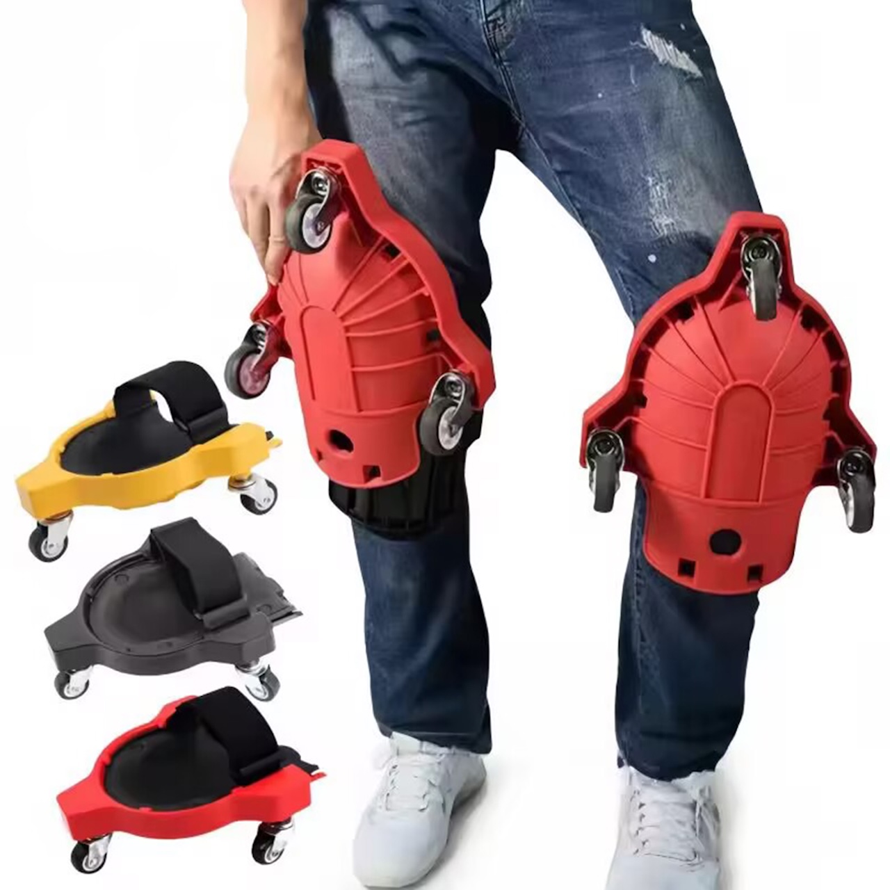 Rolling Knee Pads / Wheeled Kneeling Pulleys
