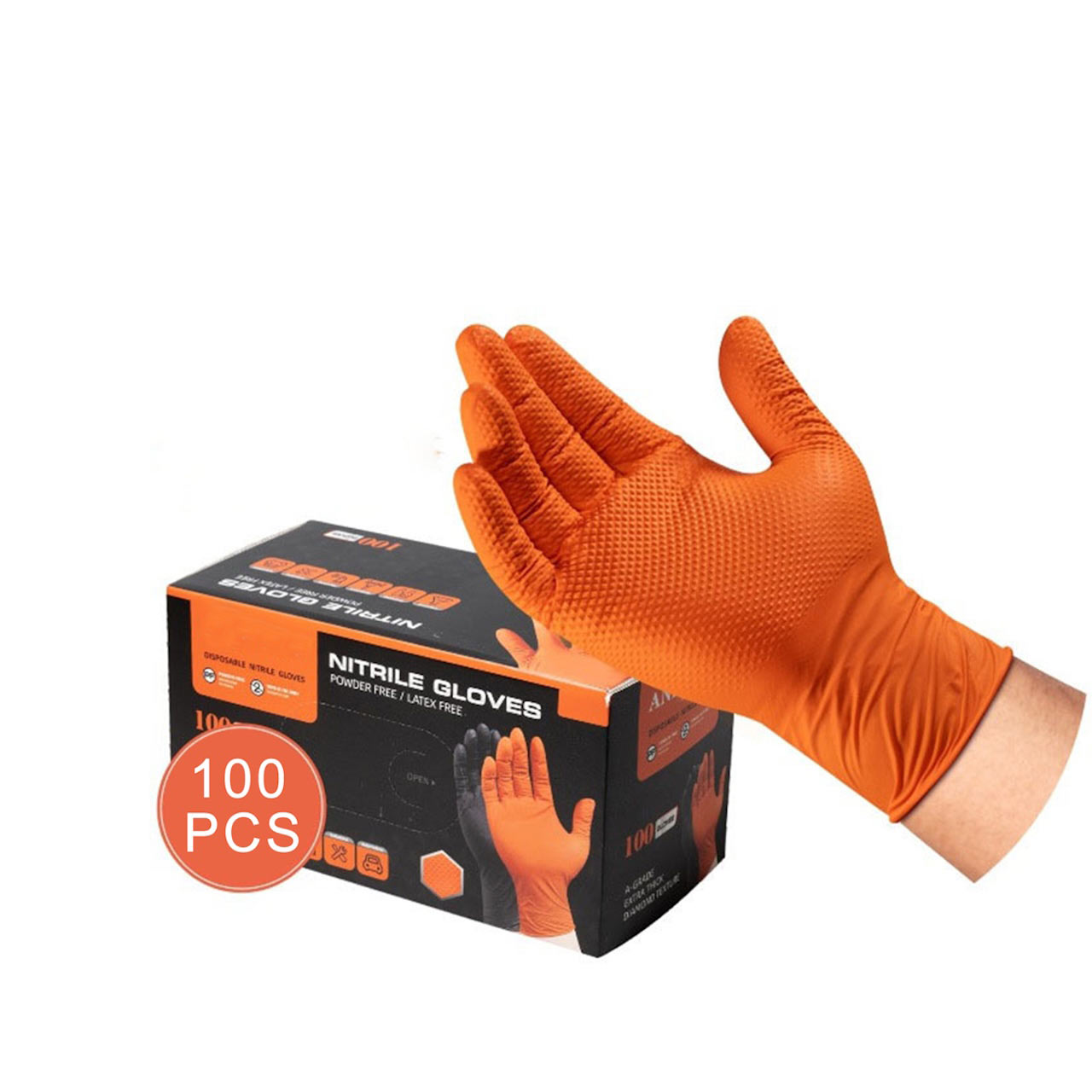 Diamond Textured Nitrile Glove (ET-G2)
