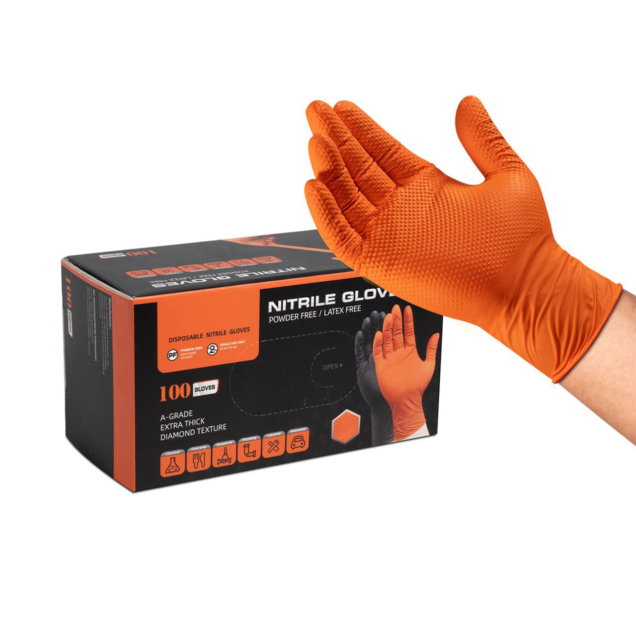 Diamond Textured Nitrile Glove (ET-G2)