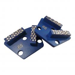 Double Bar Segment with Dots Diamond Trapezoid Grinding Disc (TP-B4)